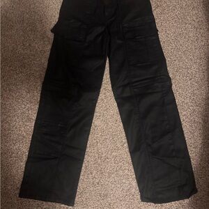 Women's Black Cargo Jeans